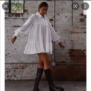 Danielle Bernstein Babydoll Mini Dress